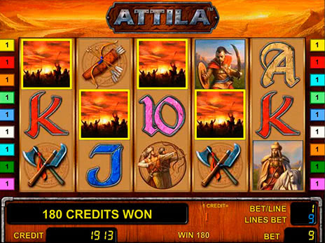 Автоматы Attila выпадение бесплатных игр