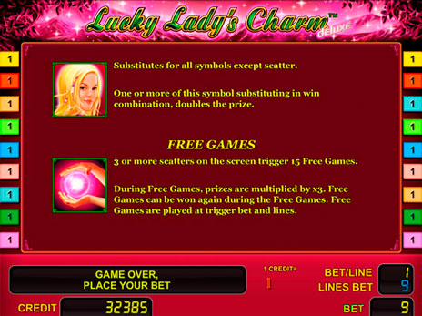 Онлайн автоматы Lucky Ladys Charm Deluxe описание бесплатных игр