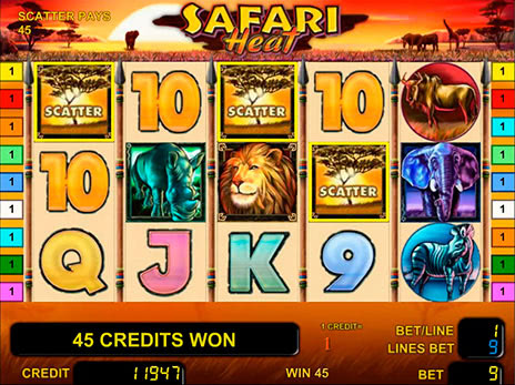 Онлайн автоматы Safari Heat выпадение бесплатных игр