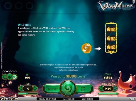 Бесплатные автоматы Wish Master описание комбинации диких символов игры