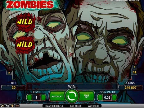 Онлайн слоты Zombies случайный дикий символ